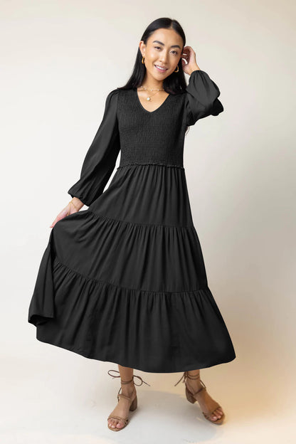 Women's Fashion Casual Long Sleeve Dress