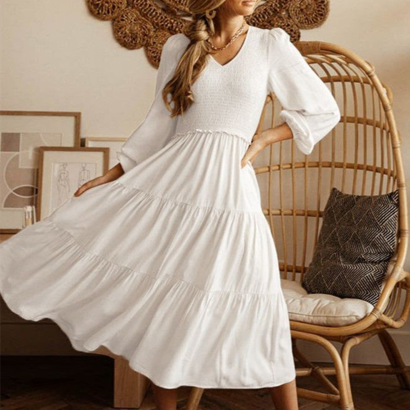 Women's Fashion Casual Long Sleeve Dress